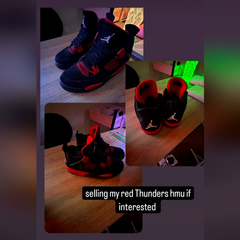 Jordan 4s Red thunders